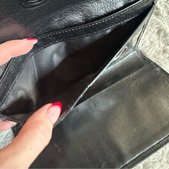 Brahmin Two-Tone Leather Tri-Fold Wallet Croc - Picture 2 of 16